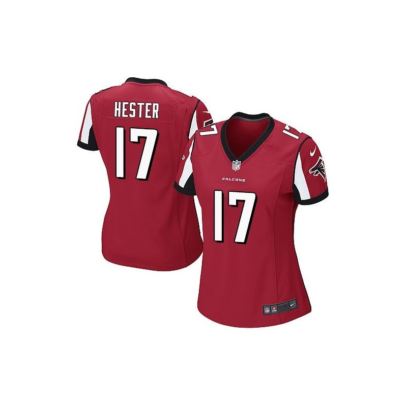 Cheap Devin Hester Falcons Women Jersey From China Red Game #17