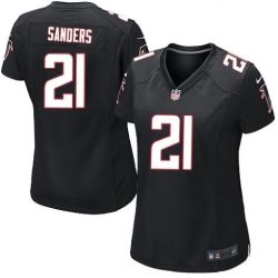 Cheap Deion Sanders Falcons Women Jersey From China Black Game #21