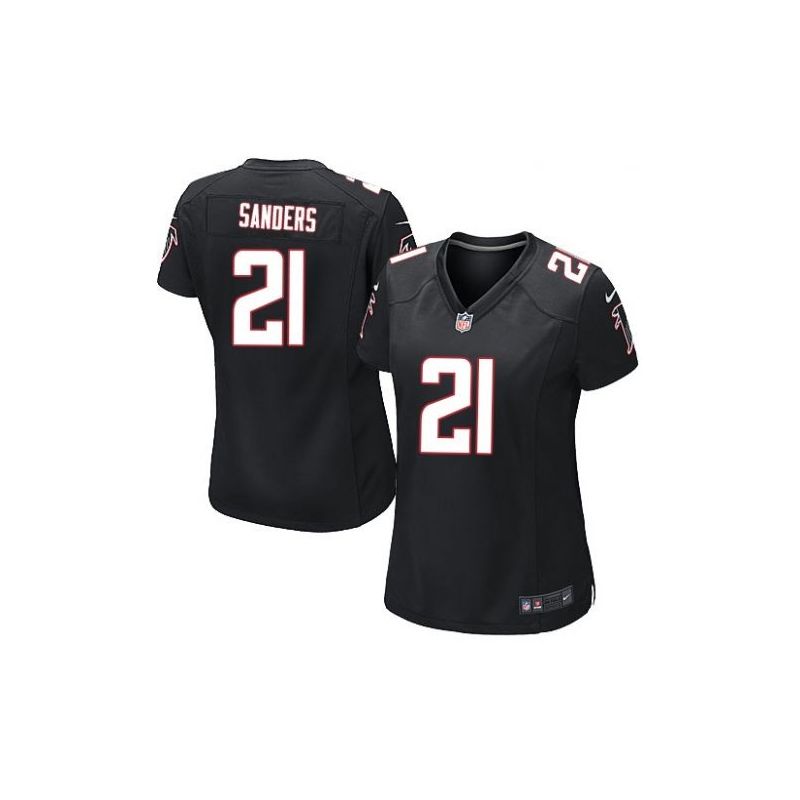 Cheap Deion Sanders Falcons Women Jersey From China Black Game #21