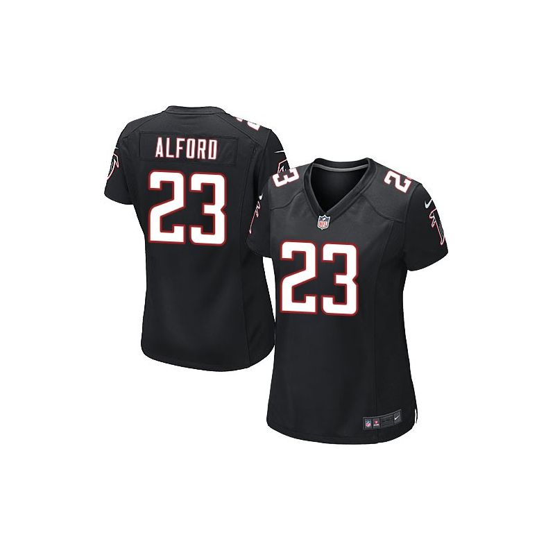 Cheap Robert Alford Falcons Women Jersey From China Black Game #23