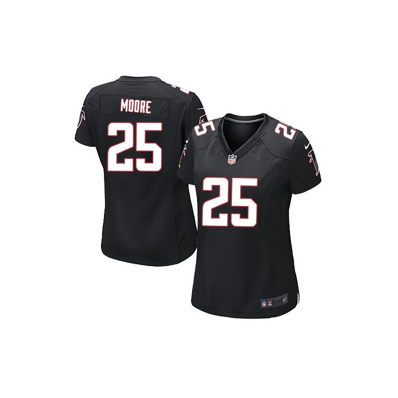 Cheap William Moore Falcons Women Jersey From China Black Game #25