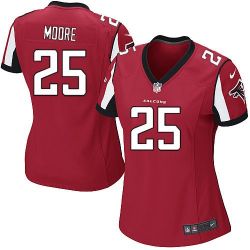 Cheap William Moore Falcons Women Jersey From China Red Game #25