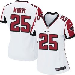 Cheap William Moore Falcons Women Jersey From China White Game #25