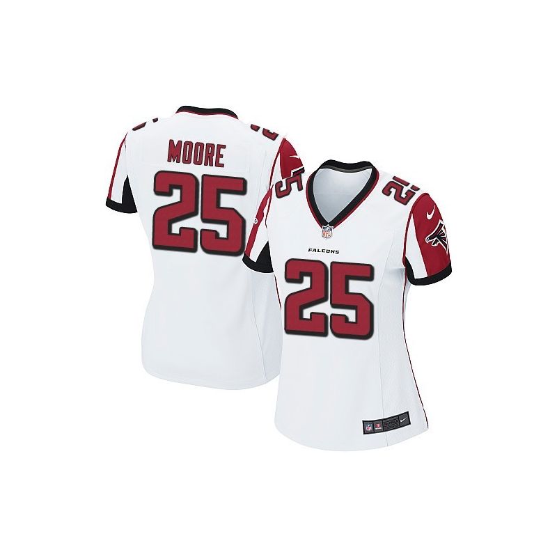 Cheap William Moore Falcons Women Jersey From China White Game #25