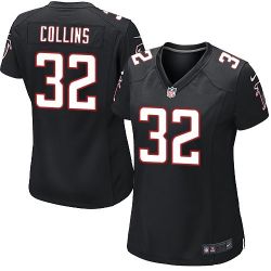 Cheap Jalen Collins Falcons Women Jersey From China Black Game #32