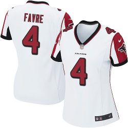 Cheap Brett Favre Falcons Women Jersey From China White Game #4