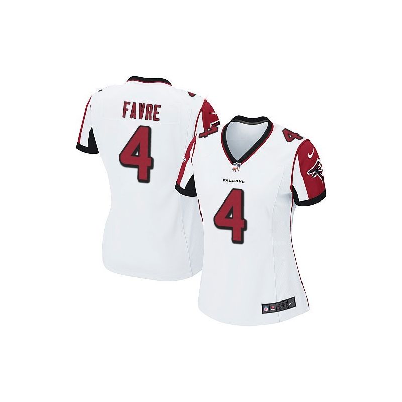 Cheap Brett Favre Falcons Women Jersey From China White Game #4