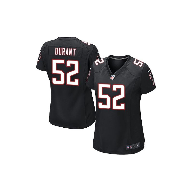 Cheap Justin Durant Falcons Women Jersey From China Black Game #52