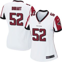 Cheap Justin Durant Falcons Women Jersey From China White Game #52