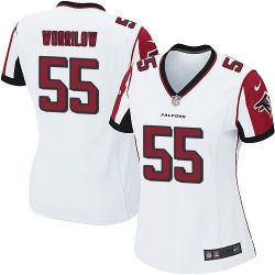 Cheap Paul Worrilow Falcons Women Jersey From China White Game #55