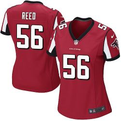 Cheap Brooks Reed Falcons Women Jersey From China Red Game #56