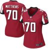 Cheap Jake Matthews Falcons Women Jersey From China Red Game #70