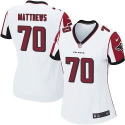 Cheap Jake Matthews Falcons Women Jersey From China White Game #70