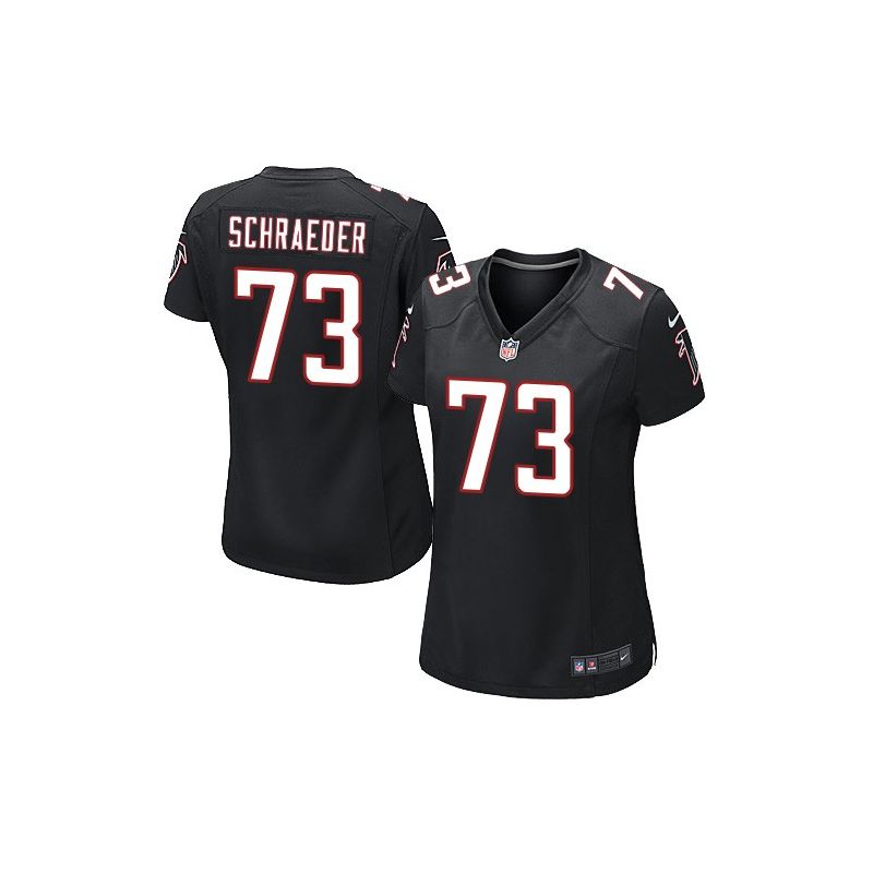 Cheap Ryan Schraeder Falcons Women Jersey From China Black Game #73