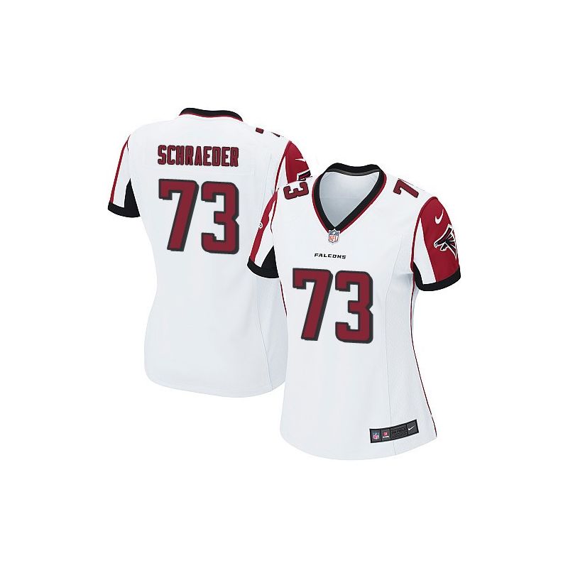 Cheap Ryan Schraeder Falcons Women Jersey From China White Game #73