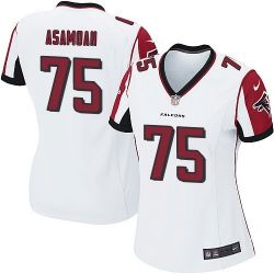 Cheap Jon Asamoah Falcons Women Jersey From China White Game #75