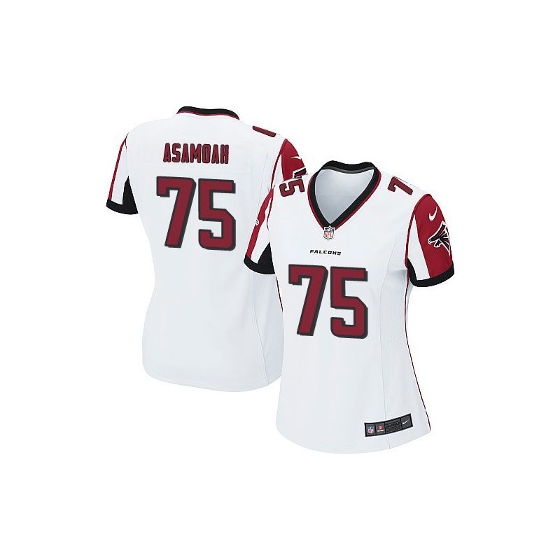 Cheap Jon Asamoah Falcons Women Jersey From China White Game #75