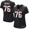 Cheap Lamar Holmes Falcons Women Jersey From China Black Game #76