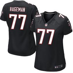 Cheap RaShede Hageman Falcons Women Jersey From China Black Game #77