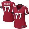 Cheap RaShede Hageman Falcons Women Jersey From China Red Game #77