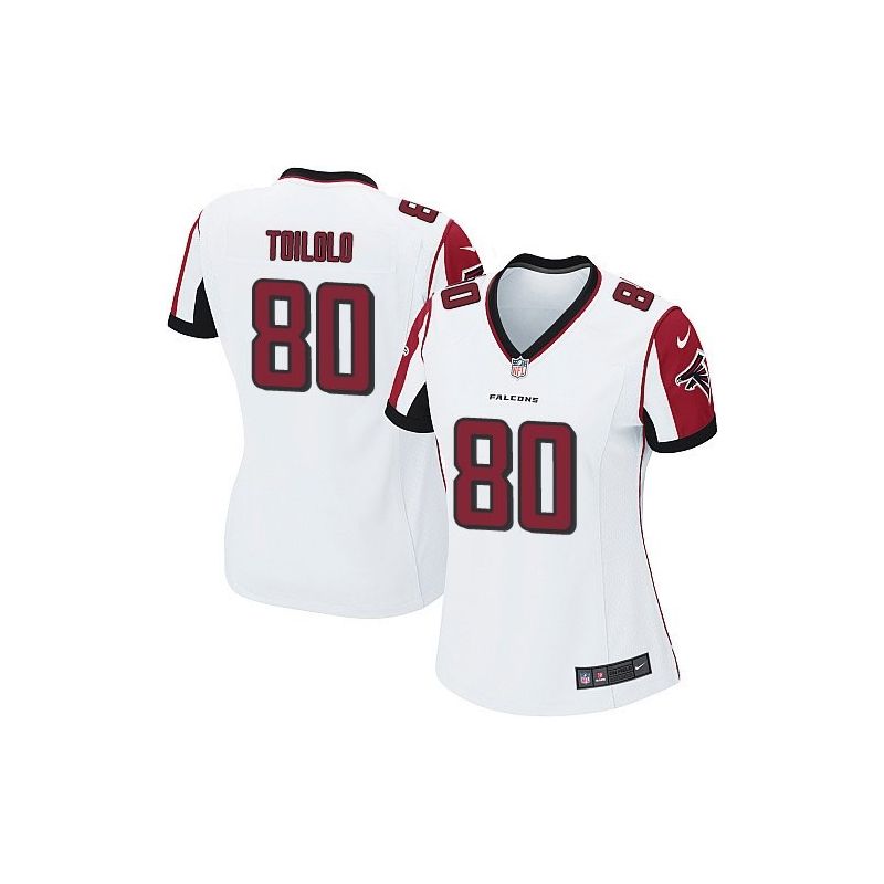 Cheap Levine Toilolo Falcons Women Jersey From China White Game #80