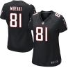 Cheap Tony Moeaki Falcons Women Jersey From China Black Game #81