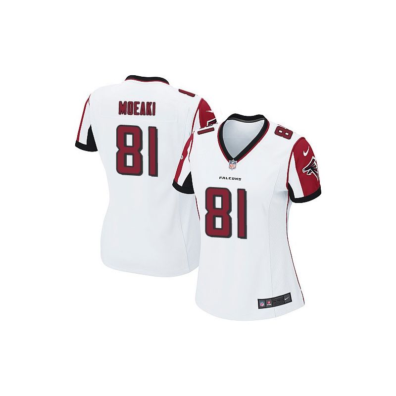 Cheap Tony Moeaki Falcons Women Jersey From China White Game #81