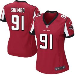 Cheap Prince Shembo Falcons Women Jersey From China Red Game #91