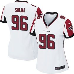 Cheap Paul Soliai Falcons Women Jersey From China White Game #96