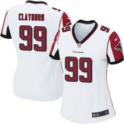 Cheap Adrian Clayborn Falcons Women Jersey From China White Game #99