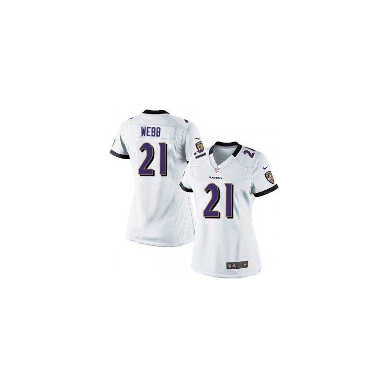 Cheap Lardarius Webb Ravens Women Jersey From China White Game #21