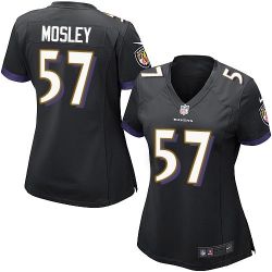 Cheap CJ Mosley Ravens Women Jersey From China Black Game #57