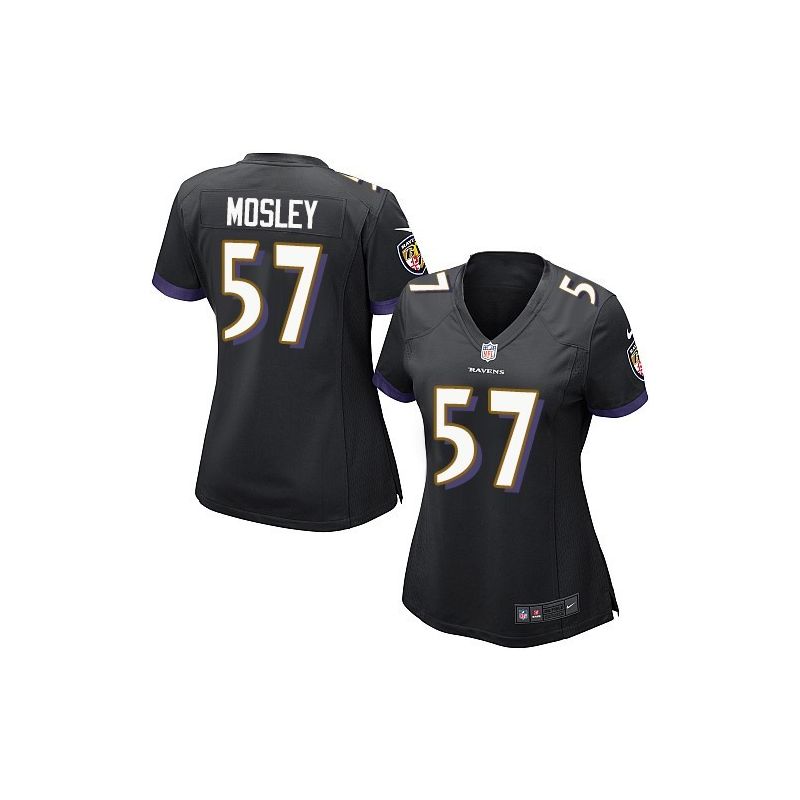 Cheap CJ Mosley Ravens Women Jersey From China Black Game #57