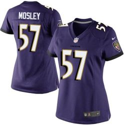 Cheap CJ Mosley Ravens Women Jersey From China Purple Game #57