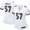 Cheap CJ Mosley Ravens Women Jersey From China White Game #57
