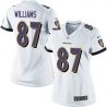 Cheap Maxx Williams Ravens Women Jersey From China White Game #87