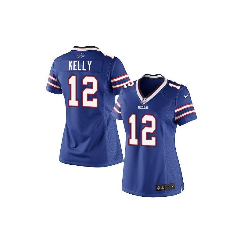 Cheap Jim Kelly Bills Women Jersey From China Blue Game #12