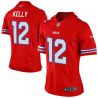 Cheap Jim Kelly Bills Women Jersey From China Red Game #12