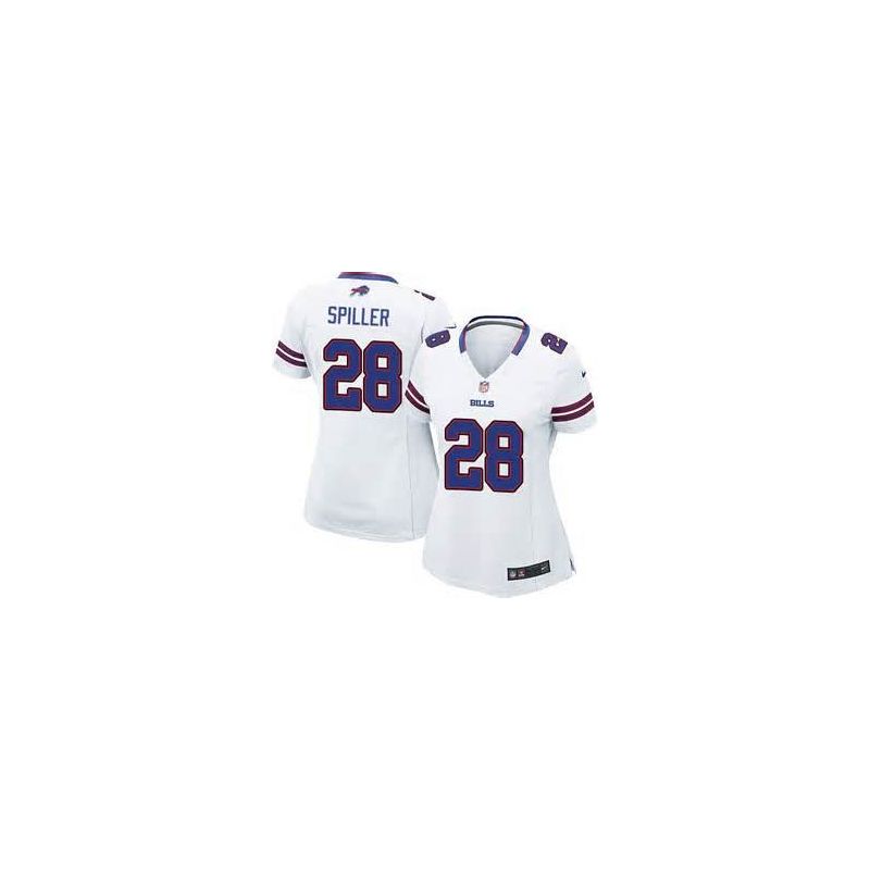 Cheap CJ Spiller Bills Women Jersey From China White Game #28