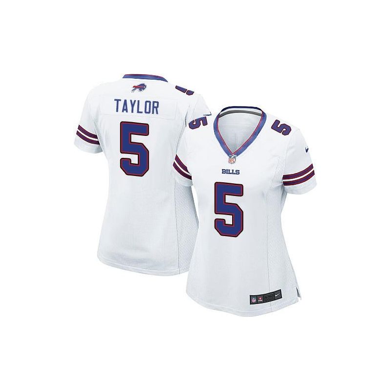 Cheap Tyrod Taylor Bills Women Jersey From China White Game #5