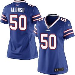 Cheap Kiko Alonso Bills Women Jersey From China Blue Game #50