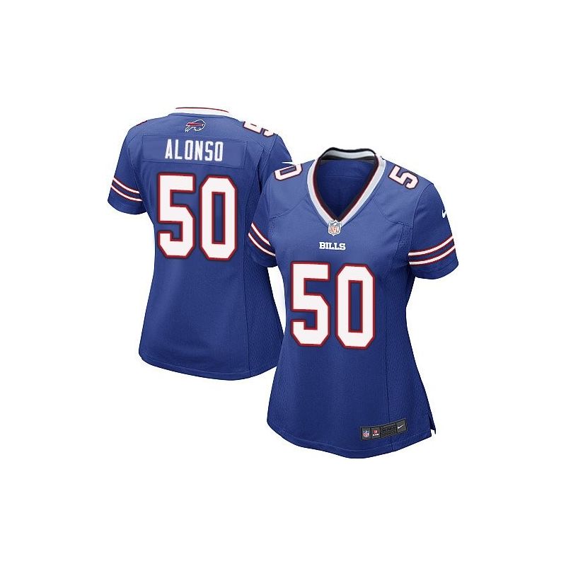 Cheap Kiko Alonso Bills Women Jersey From China White Game #50