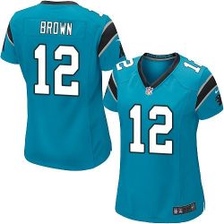 Cheap Mike Brown Panthers Women Jersey From China Blue Game #12