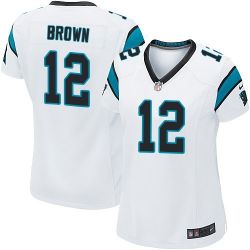 Cheap Mike Brown Panthers Women Jersey From China White Game #12