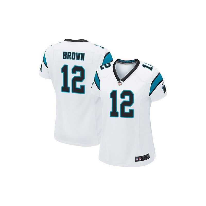 Cheap Mike Brown Panthers Women Jersey From China White Game #12