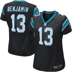 Cheap Kelvin Benjamin Panthers Women Jersey From China Black Game #13