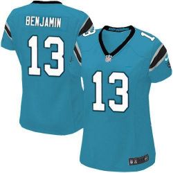Cheap Kelvin Benjamin Panthers Women Jersey From China Blue Game #13