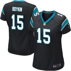 Cheap Jarrett Boykin Panthers Women Jersey From China Black Game #15