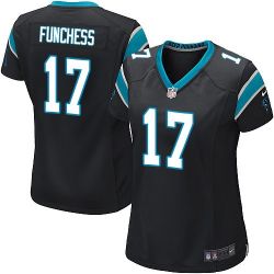 Cheap Devin Funchess Panthers Women Jersey From China Black Game #17