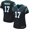 Cheap Devin Funchess Panthers Women Jersey From China Black Game #17